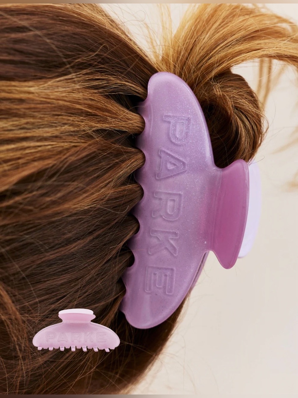 Parke Purple Sparkle Birthday Drop Claw Clip. 💜⚡️
